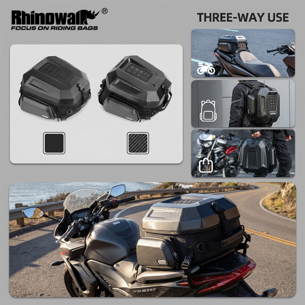 Motorcycle Gear Warehouse - Torba na tylne siedzenie motocykla Rhinowalk,